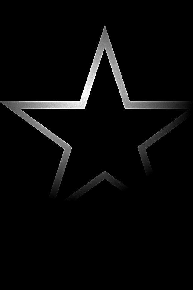 White Star - Black Dallas Cowboys Star - HD Wallpaper 