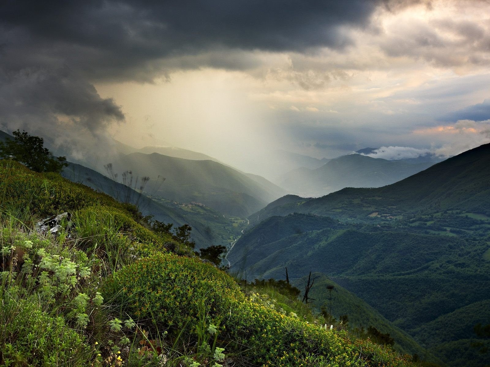 Landscapes, Fresh, Love Smell, Widescreen,mountains,hd - Spring Storm - HD Wallpaper 