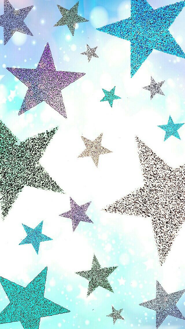 Glitter Star Iphone Background - HD Wallpaper 