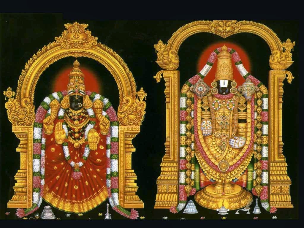 Venkateswara Swamy With Lakshmi Devi - HD Wallpaper 