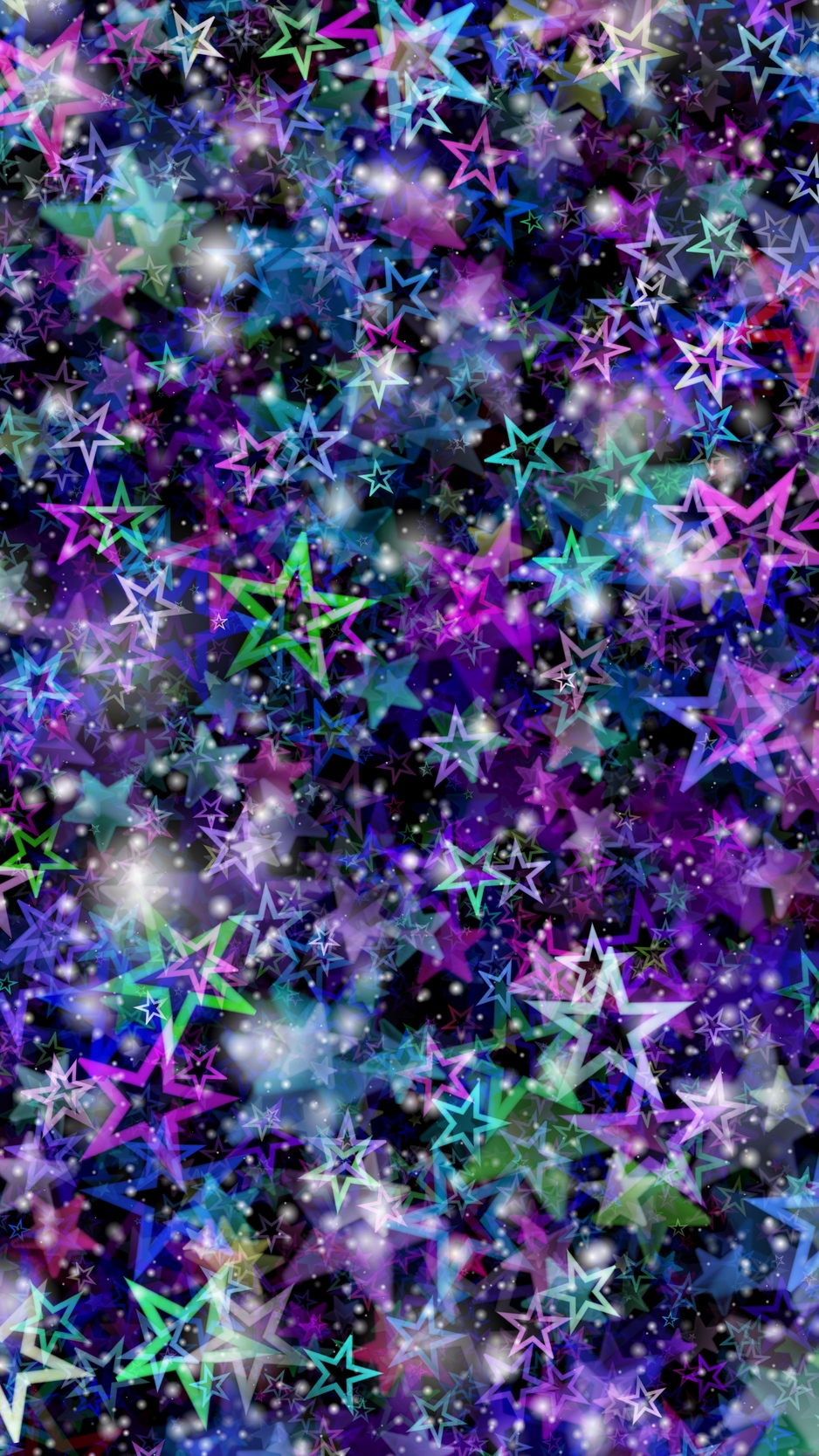 Wallpaper Stars, Colorful, Glare, Glitter, Art - Glitter Colorful Wallpaper Iphone - HD Wallpaper 