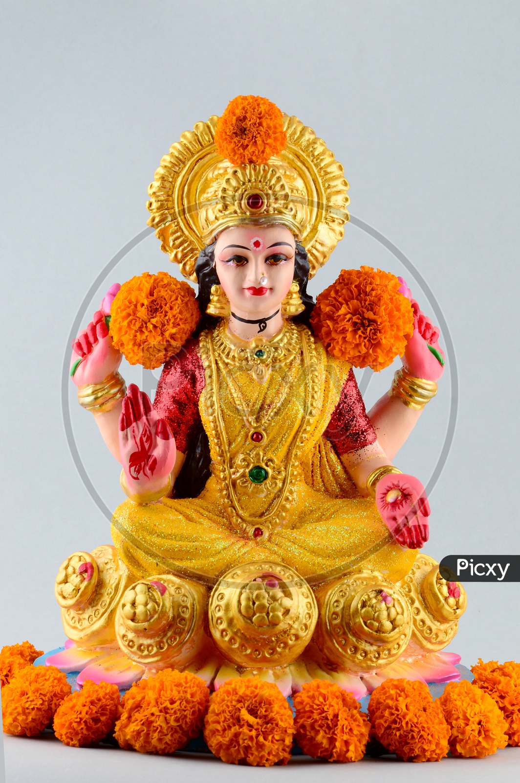 Goddess Lakshmi Diwali Greetings - HD Wallpaper 
