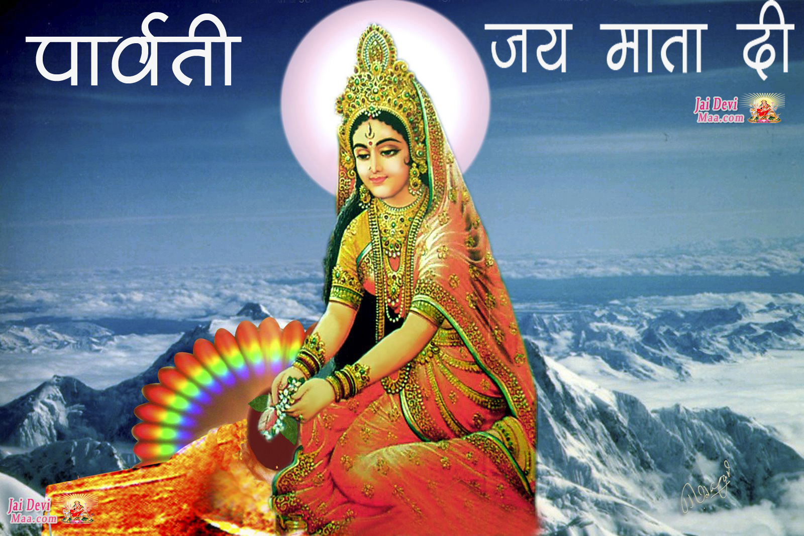 Parvati Goddess - HD Wallpaper 
