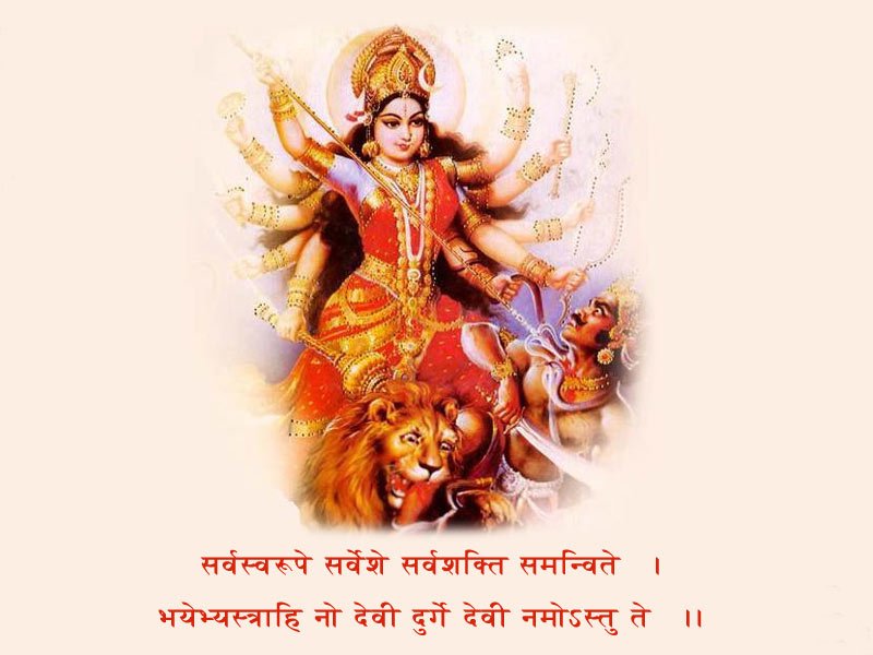 Godess Durga Wallpapers - Durga Maa - HD Wallpaper 