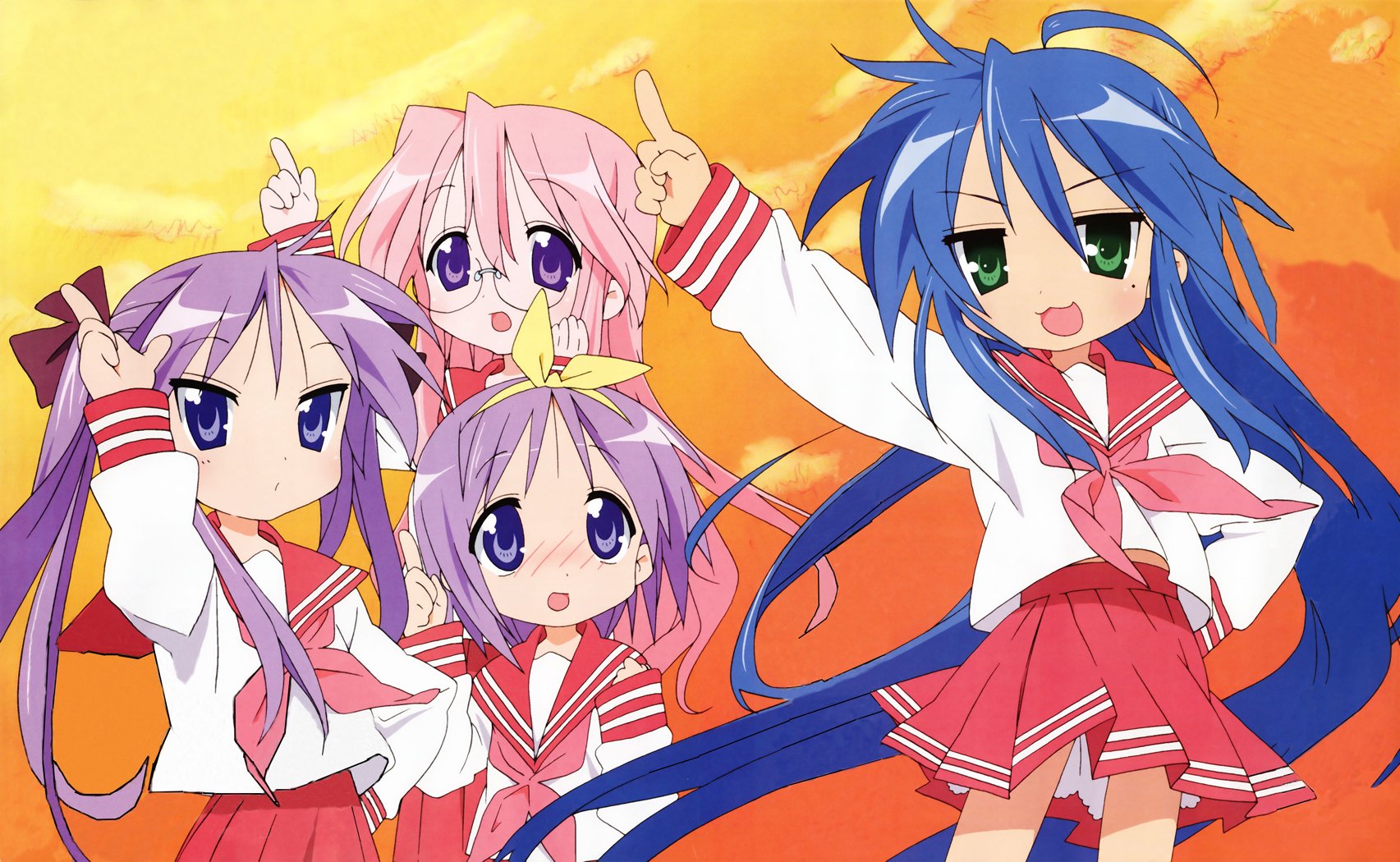Lucky Star Anime Background - HD Wallpaper 