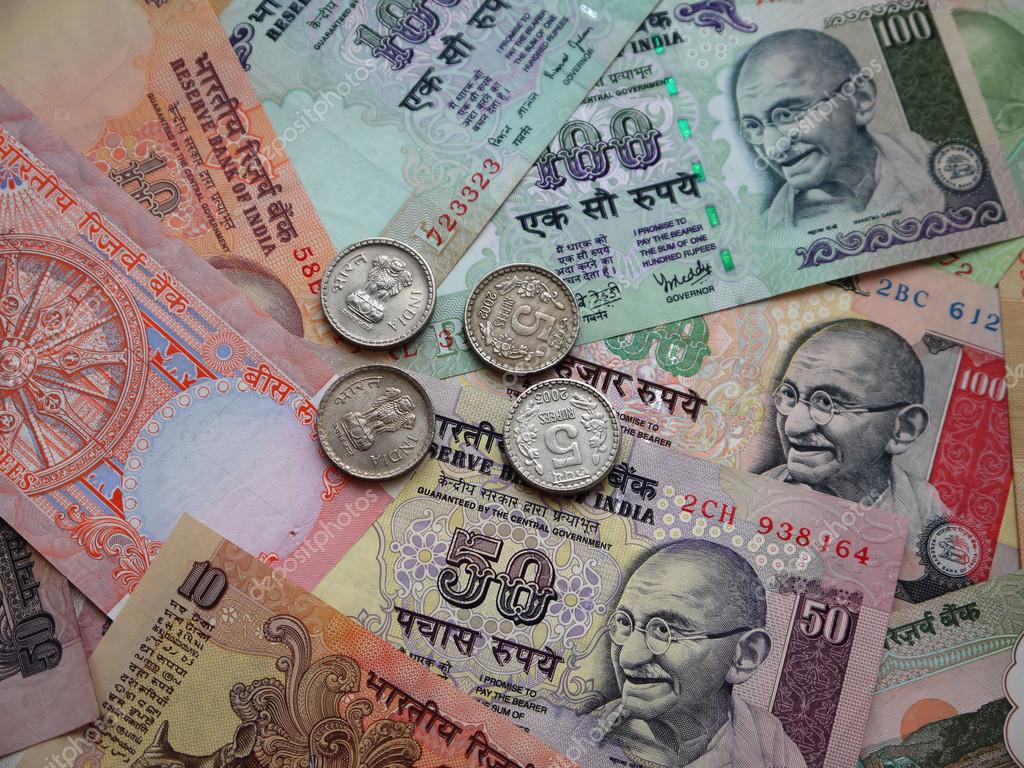 Indian Paper And Coins Money - HD Wallpaper 