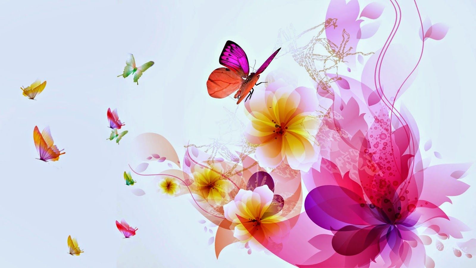 Flower Wallpaper Abstract - HD Wallpaper 