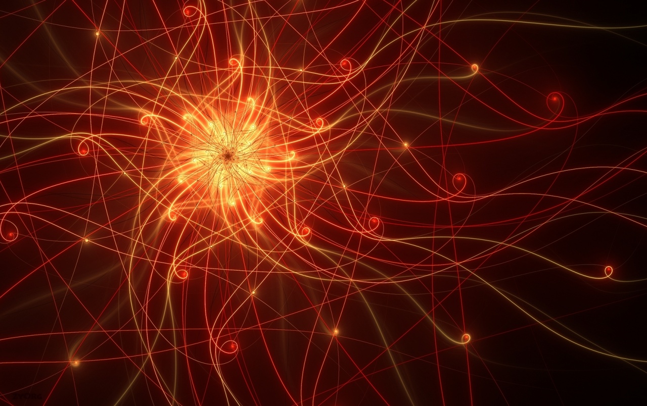 Red Star Lightning Abstract Wallpapers - Red Lightning - HD Wallpaper 