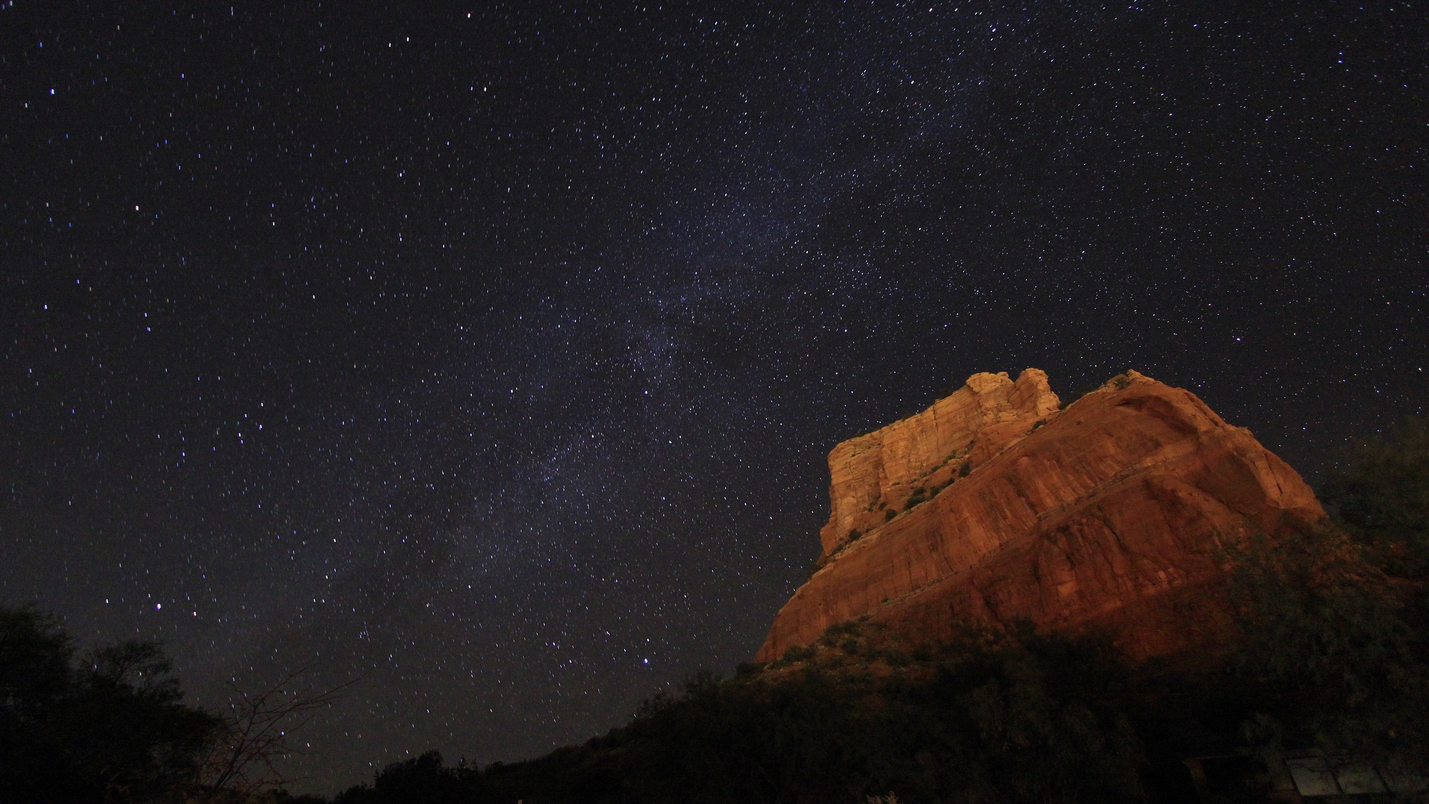 セドナ 星空 - HD Wallpaper 