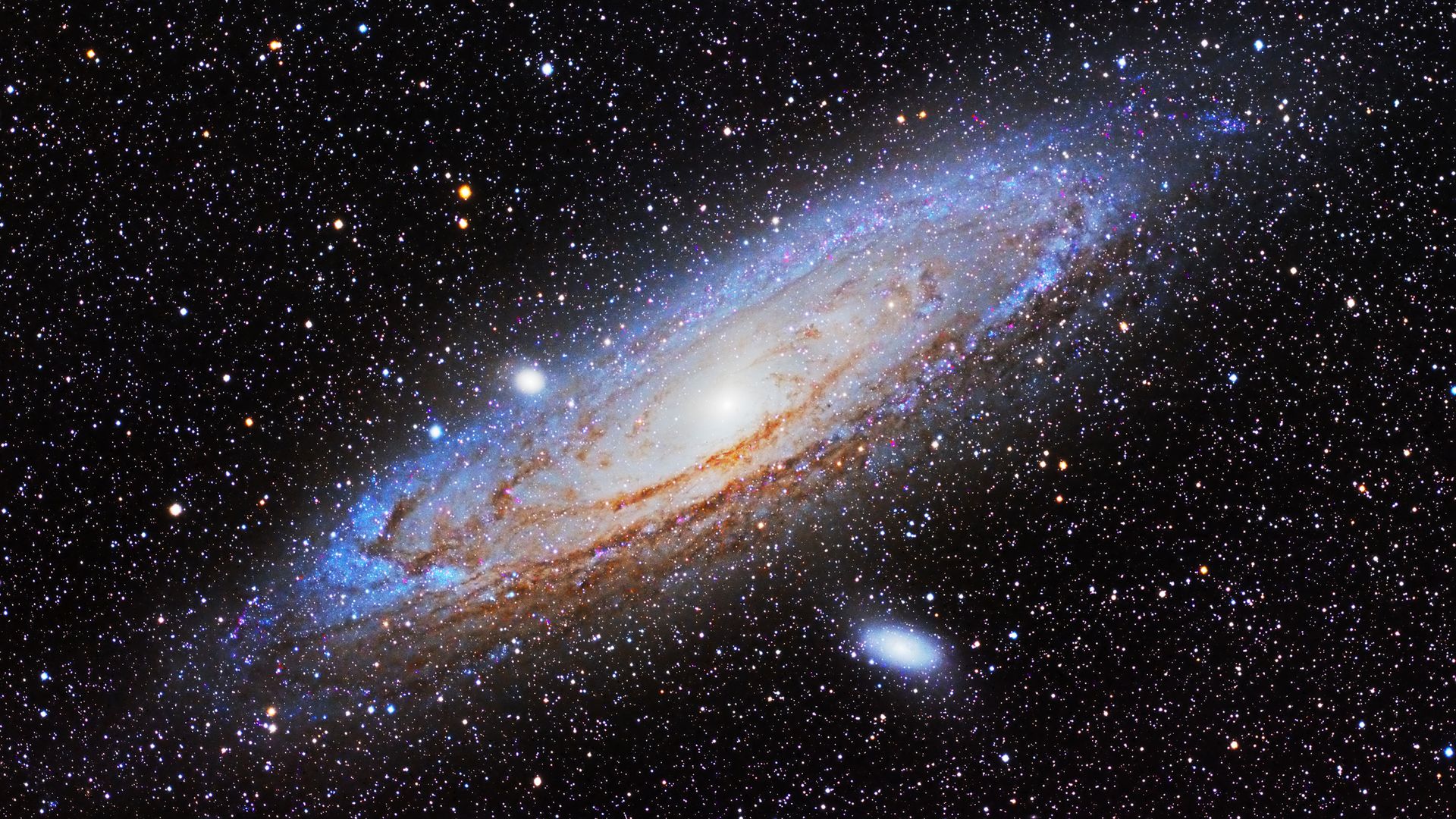 Galaxy And Stars Background - Andromeda Galaxy - HD Wallpaper 
