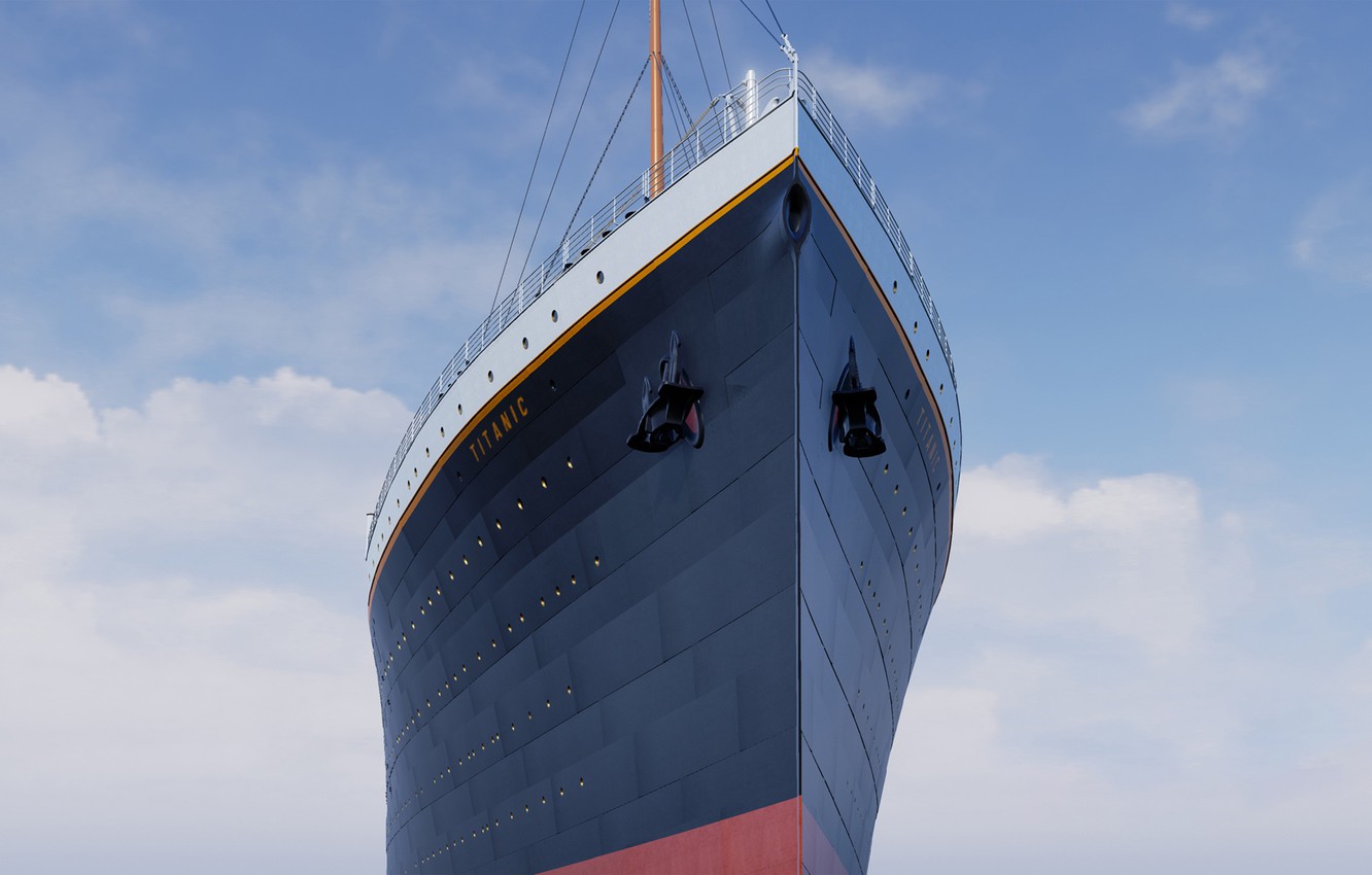 Photo Wallpaper Case, Titanic, Nose, Titanic, Rendering, - Cruiseferry - HD Wallpaper 