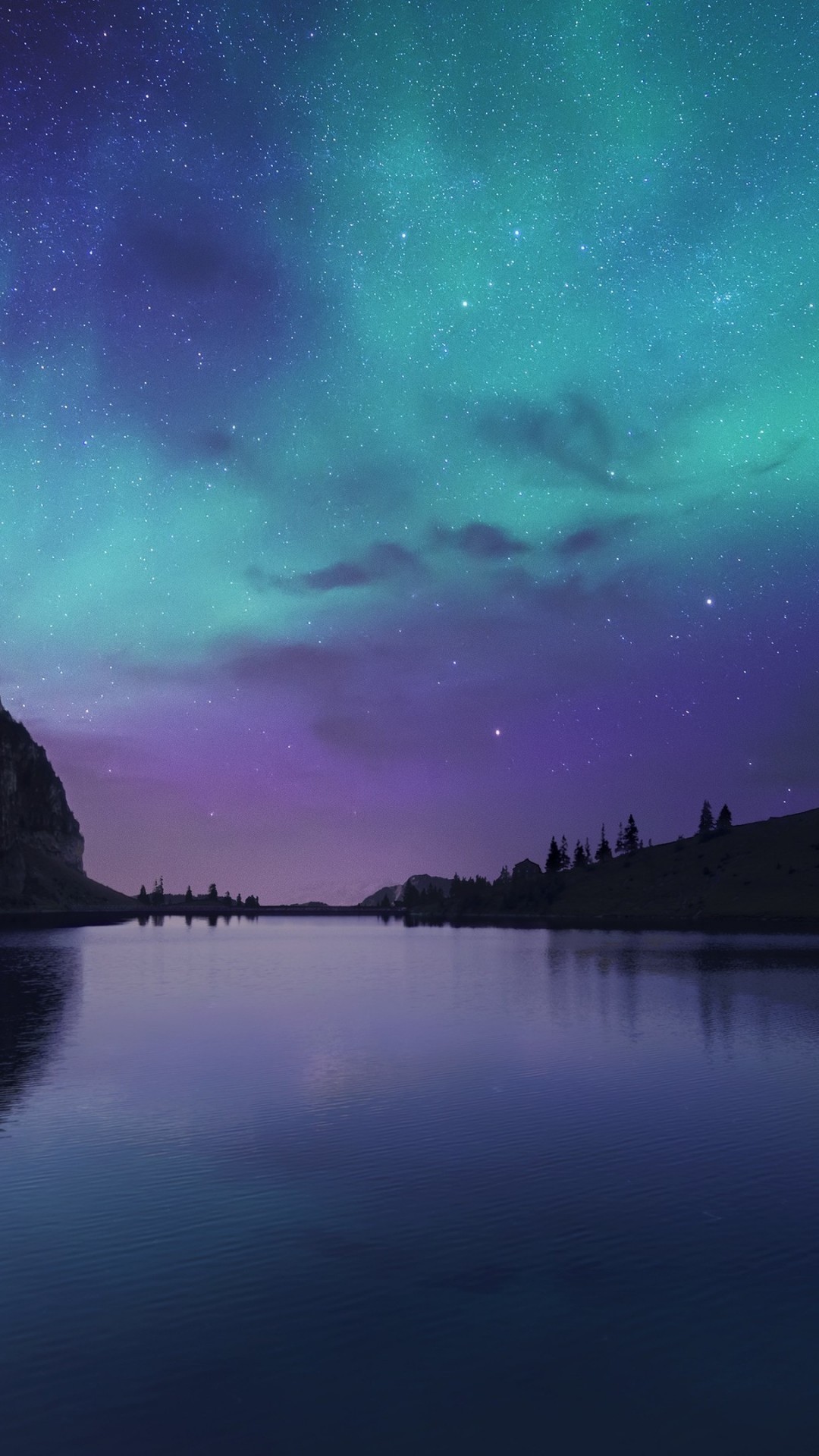 Northern Lights, Aurora, Stars, Night, Sky - Iphone Wallpaper Northern Lights - HD Wallpaper 
