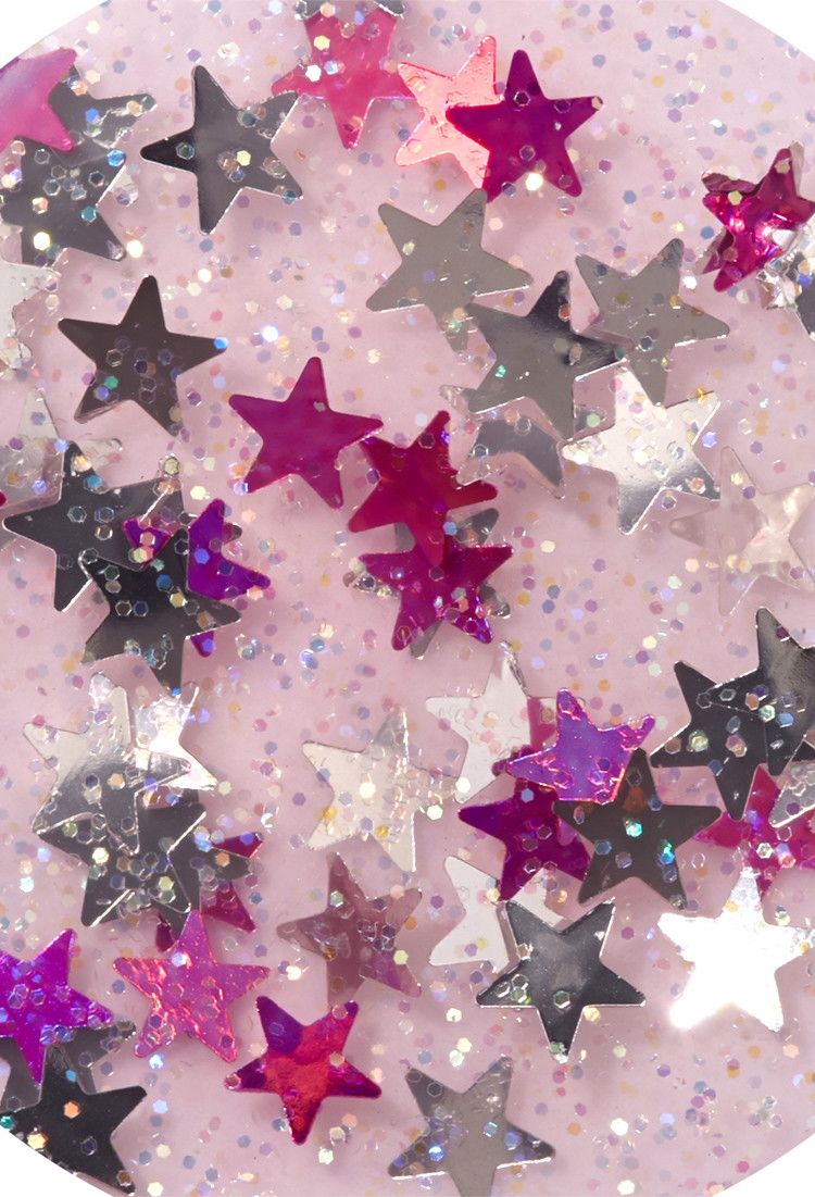 Aesthetic Pink Star Glitter - HD Wallpaper 