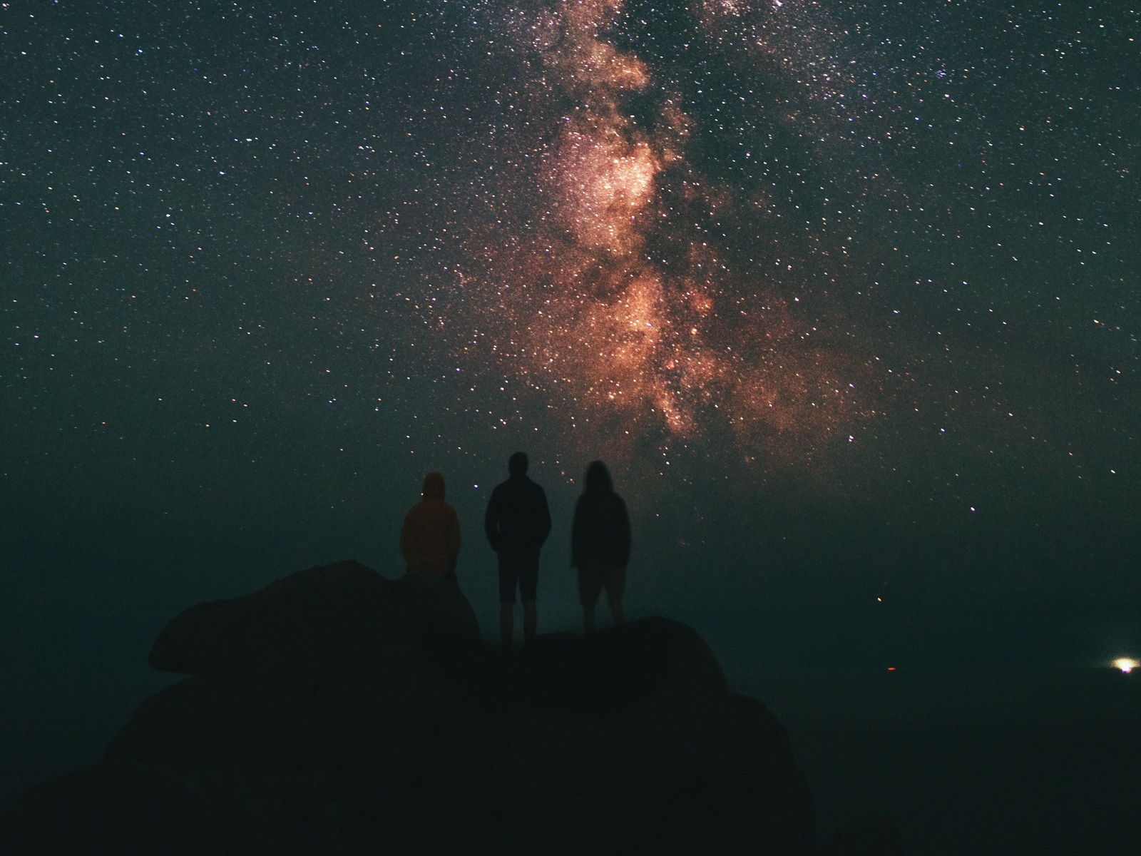 Wallpaper Starry Sky, People, Milky Way, Night, Sky - Cana Island Lighthouse Milky Way In Door County Wisconsin - HD Wallpaper 