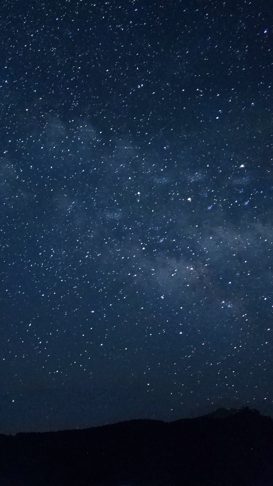 Wallpaper Starry Sky, Night, Space, Stars - Dark Blue Night Sky - HD Wallpaper 