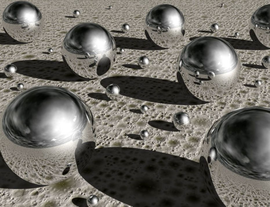 3d Silver Spheres Wallpaper 1024×768 High Definition - Hd Chrome Ball - HD Wallpaper 
