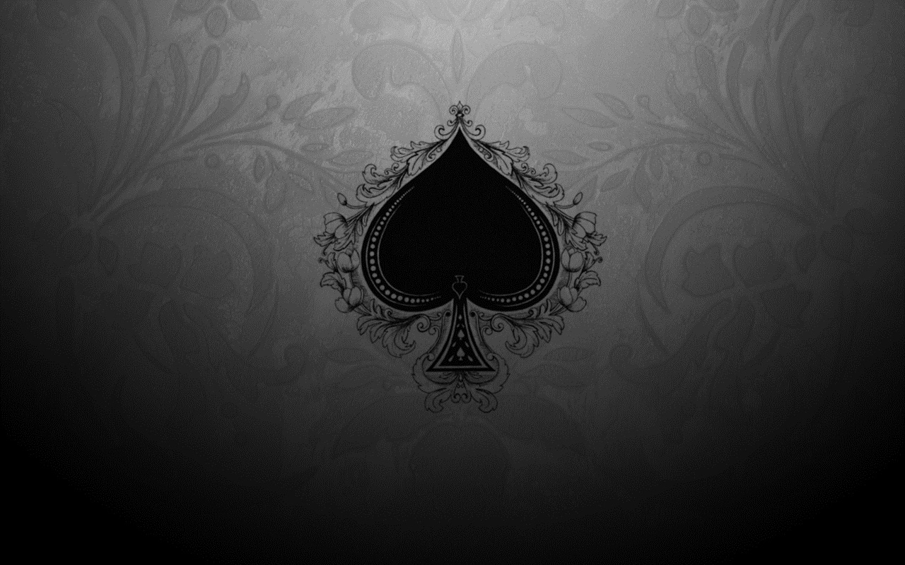 Cool Black Wallpaper Background, Amazing Black Wallpapers - Ace Of Spades Wallpaper 4k - HD Wallpaper 