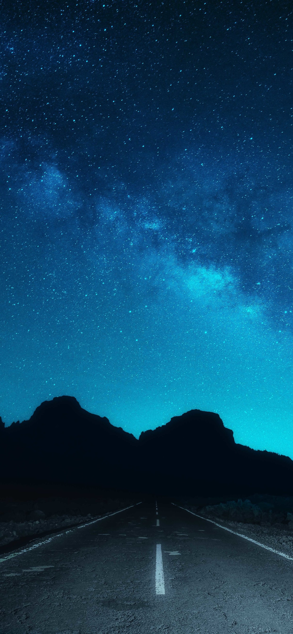 Iphone Wallpaper Beautiful Night Sky, Starry, Road - 아이폰 밤하늘 별 배경 화면 - HD Wallpaper 