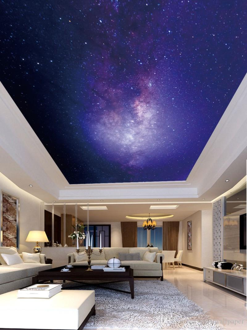 Starry Night Painting On Ceiling - HD Wallpaper 