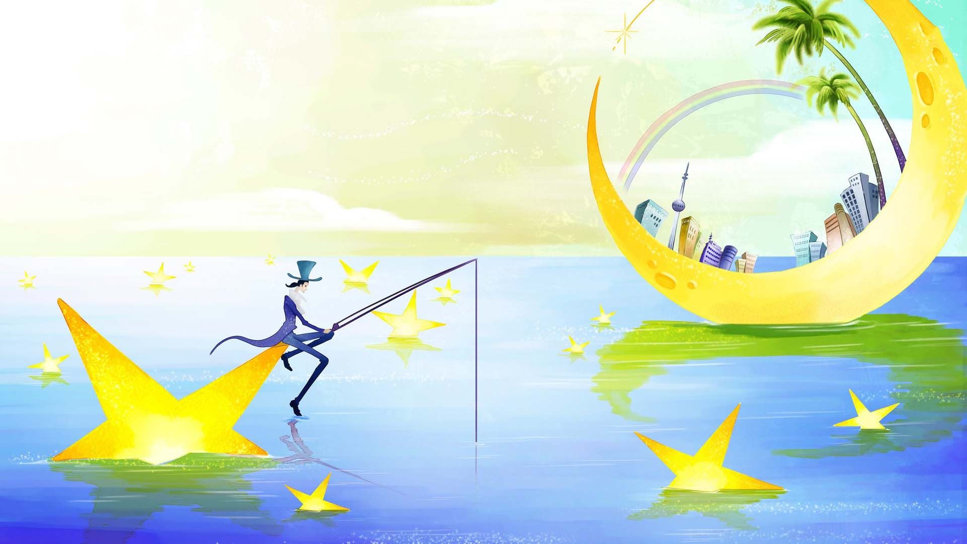 Fishing For Stars Wallpapers Wallpaper - Vacation - HD Wallpaper 