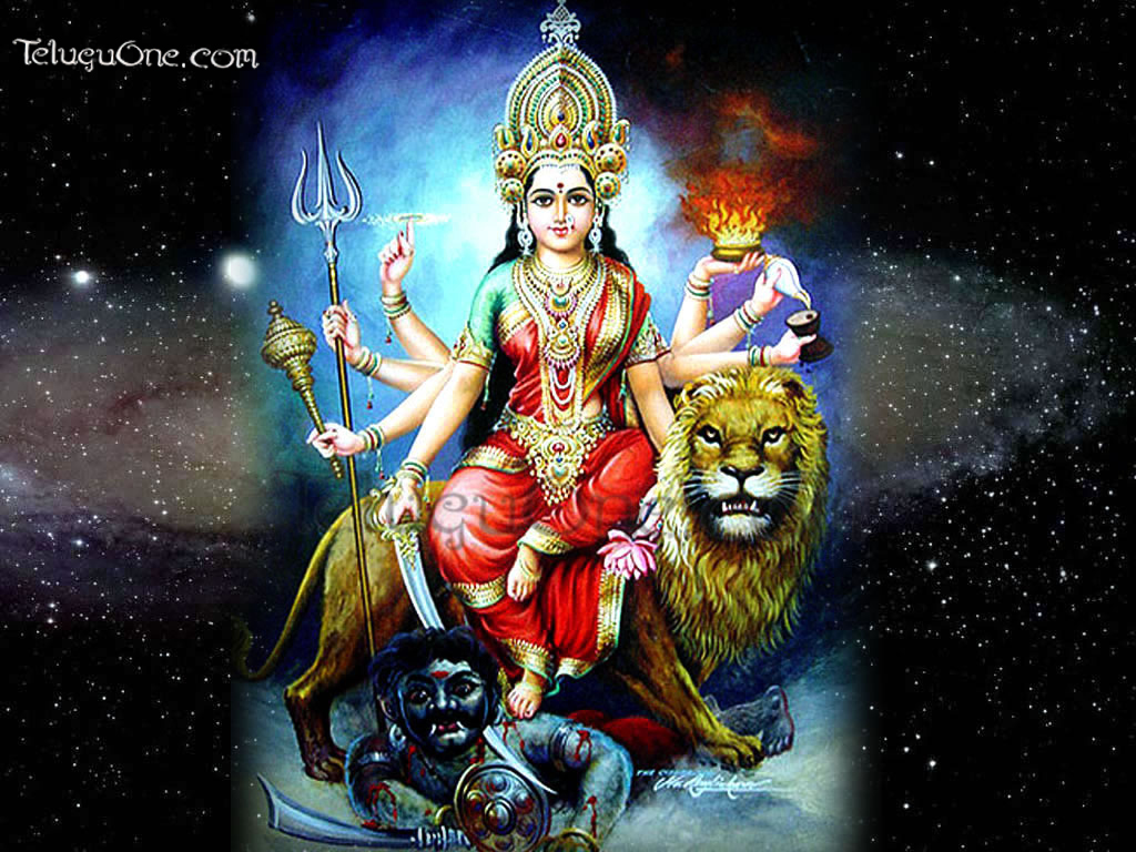 Goddess Wallpapers Gods Wallpapers Devotional Wallpapers - God Durga Devi Hd - HD Wallpaper 