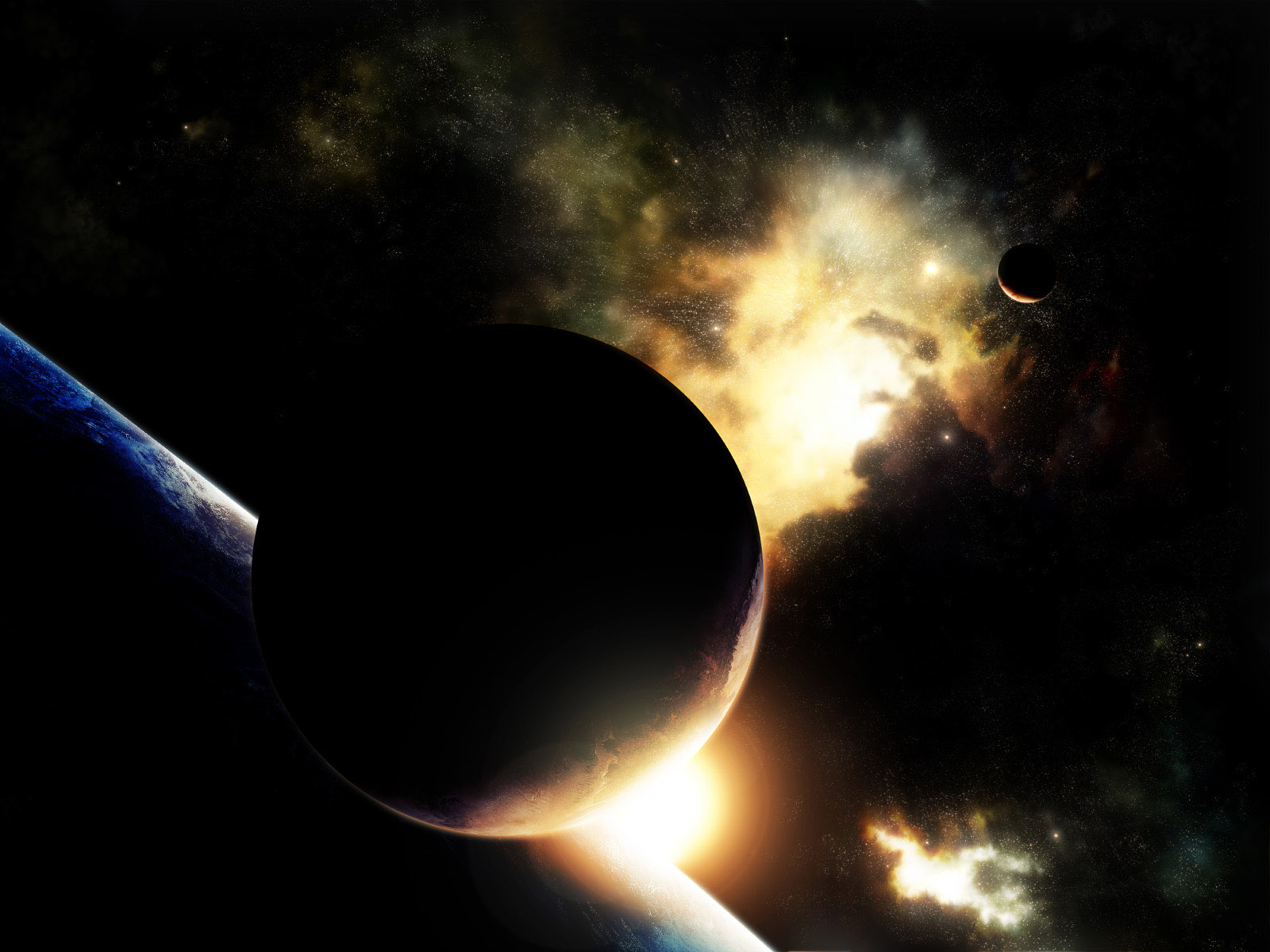 The Dark Space - Abstract Outer Space Wallpaper Hd - HD Wallpaper 