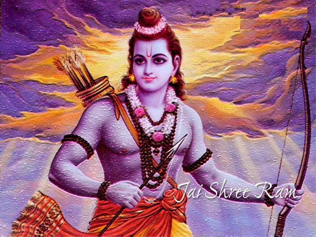 Jai Shree Ram Wallpaper - Lord Rama - HD Wallpaper 