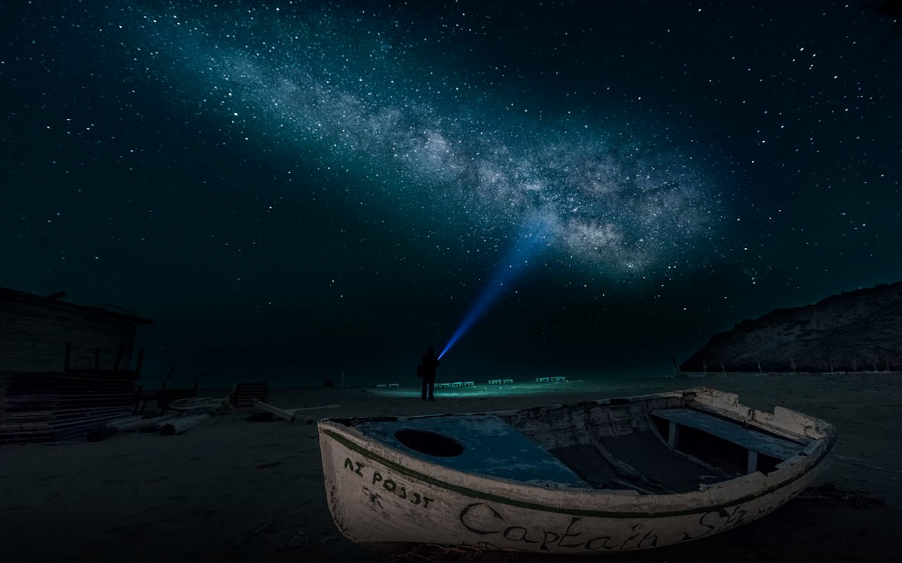 Night Time On A Boat - HD Wallpaper 