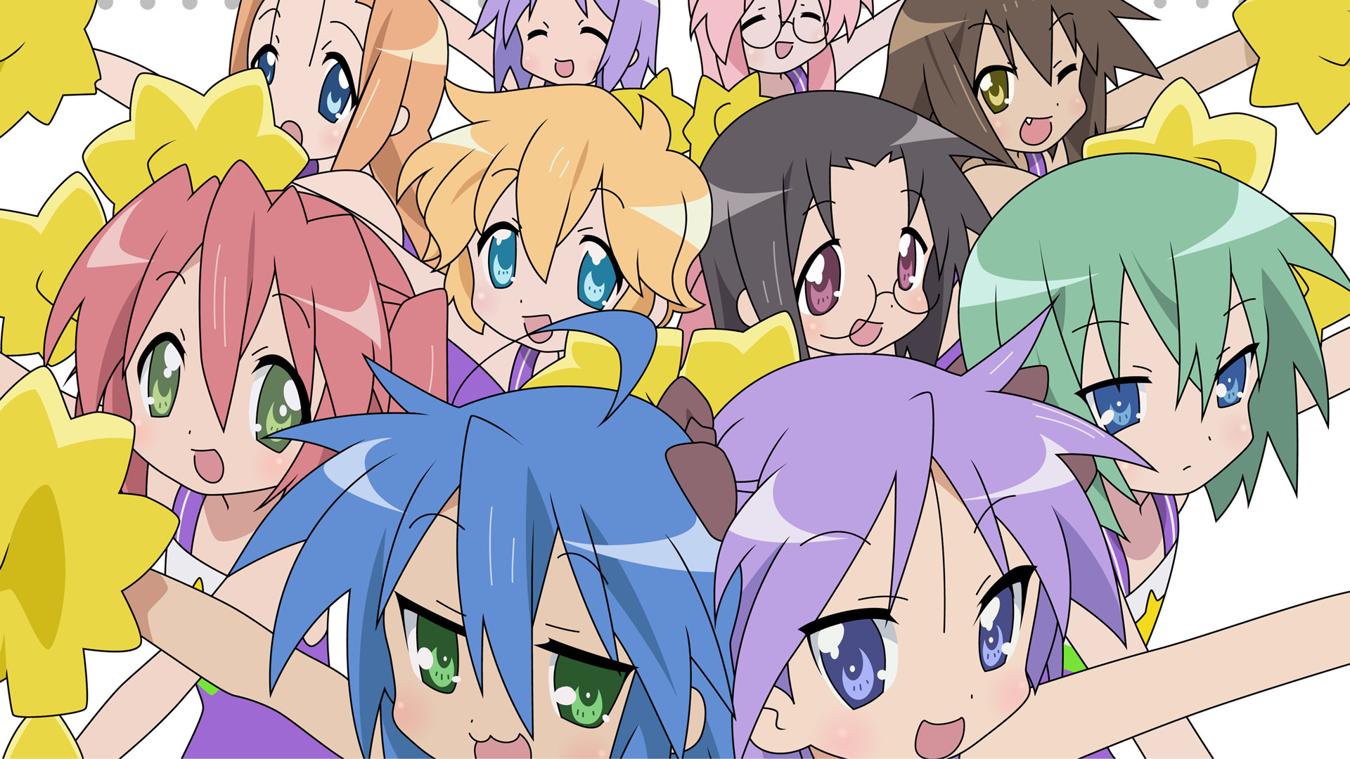Lucky Star Wallpaper Lucky Star Konata Izumi Hiiragi - Lucky Star Wallpaper Hd - HD Wallpaper 