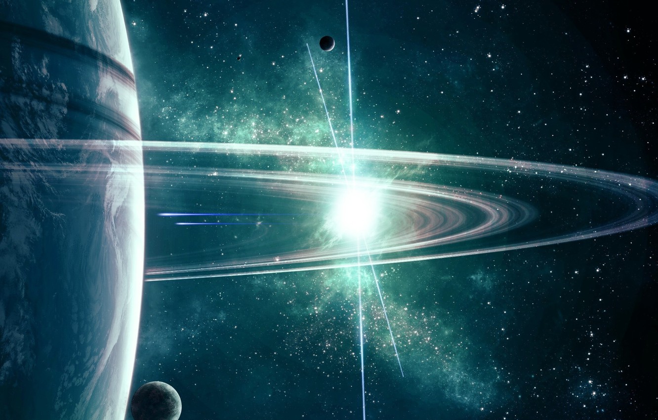 Photo Wallpaper Saturn, Space, Galaxy - Iphone Trek Beyond Uss Enterprise Star Trek - HD Wallpaper 