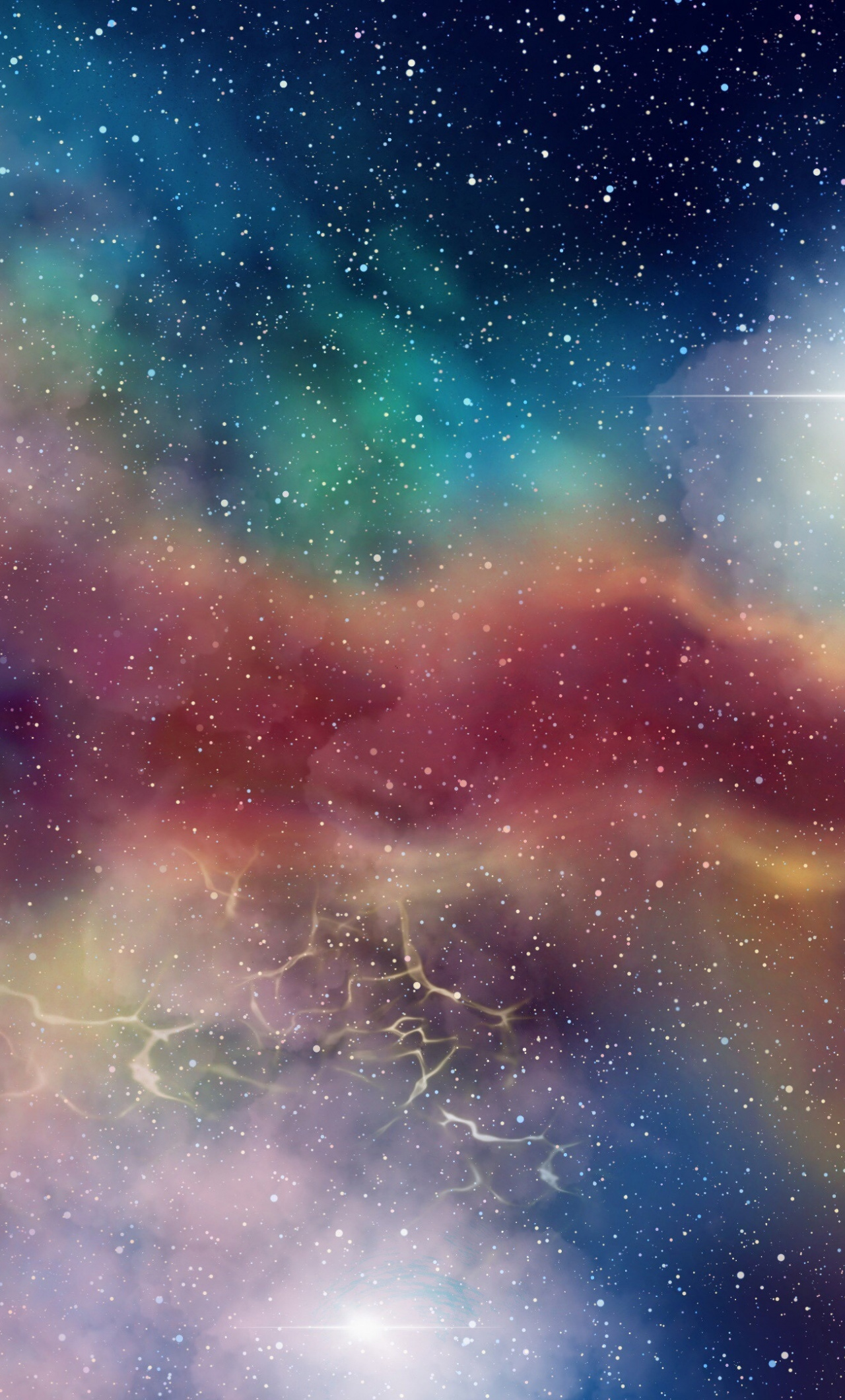 Galaxy, Stars, Clouds, Space, Colorful, Wallpaper - Honor 10 Galaxy Background - HD Wallpaper 