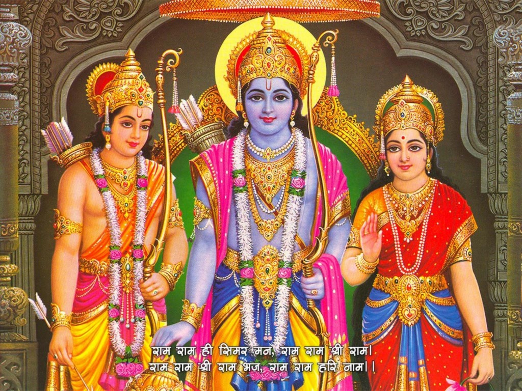 Shri Ram Wallpaper - Ram Sita And Laxman - HD Wallpaper 