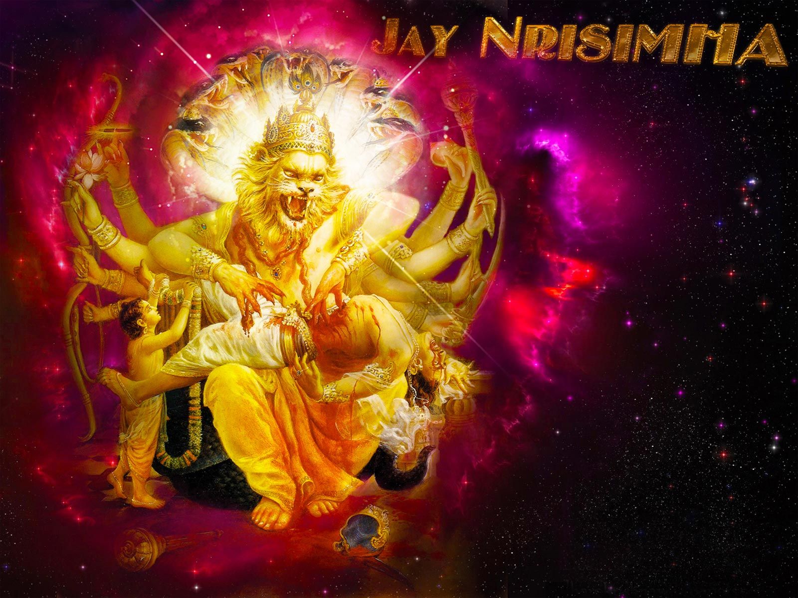 Lord Narasimha - HD Wallpaper 