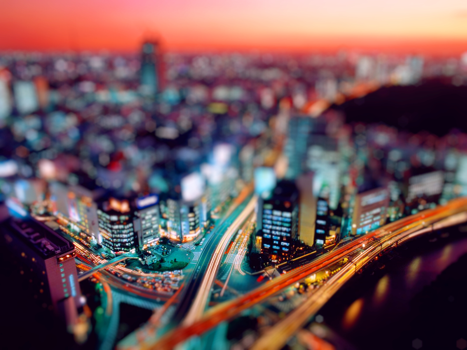 Tilt Shift Photography Night - HD Wallpaper 