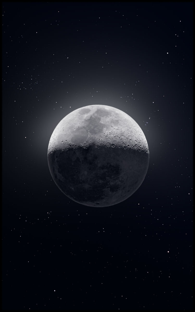 Moon, Nasa, And Stars Image - Moon - HD Wallpaper 