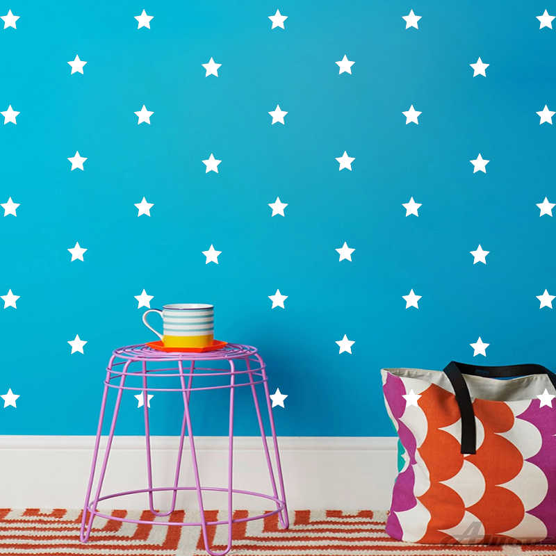Cartoon Colorful Stars Wall Stickers Wallpaper Pvc - Wall Decal - HD Wallpaper 
