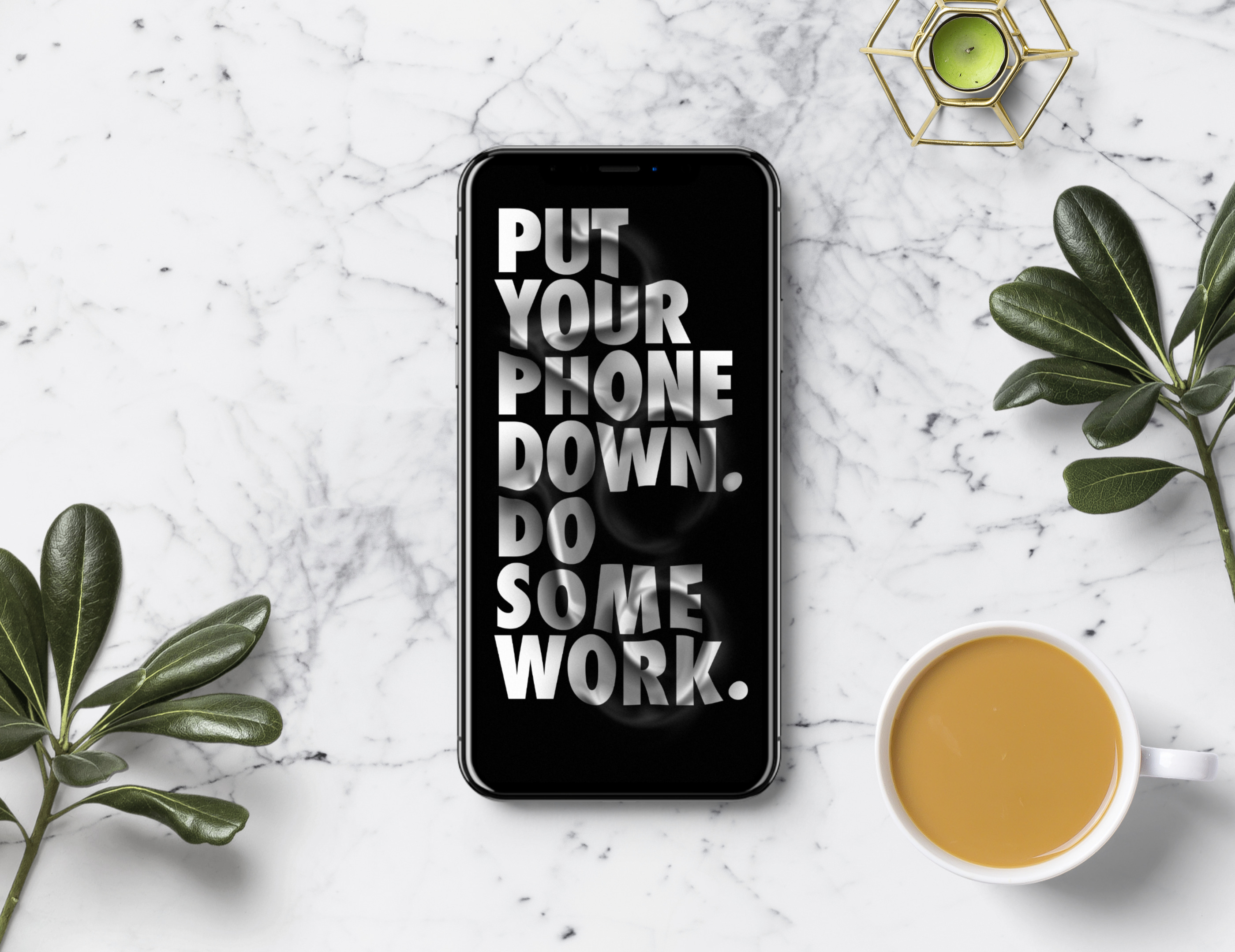 Lovely Wallpapers By Jordan Metcalf For 21wallpaper - Put Your Phone Down & Work - HD Wallpaper 