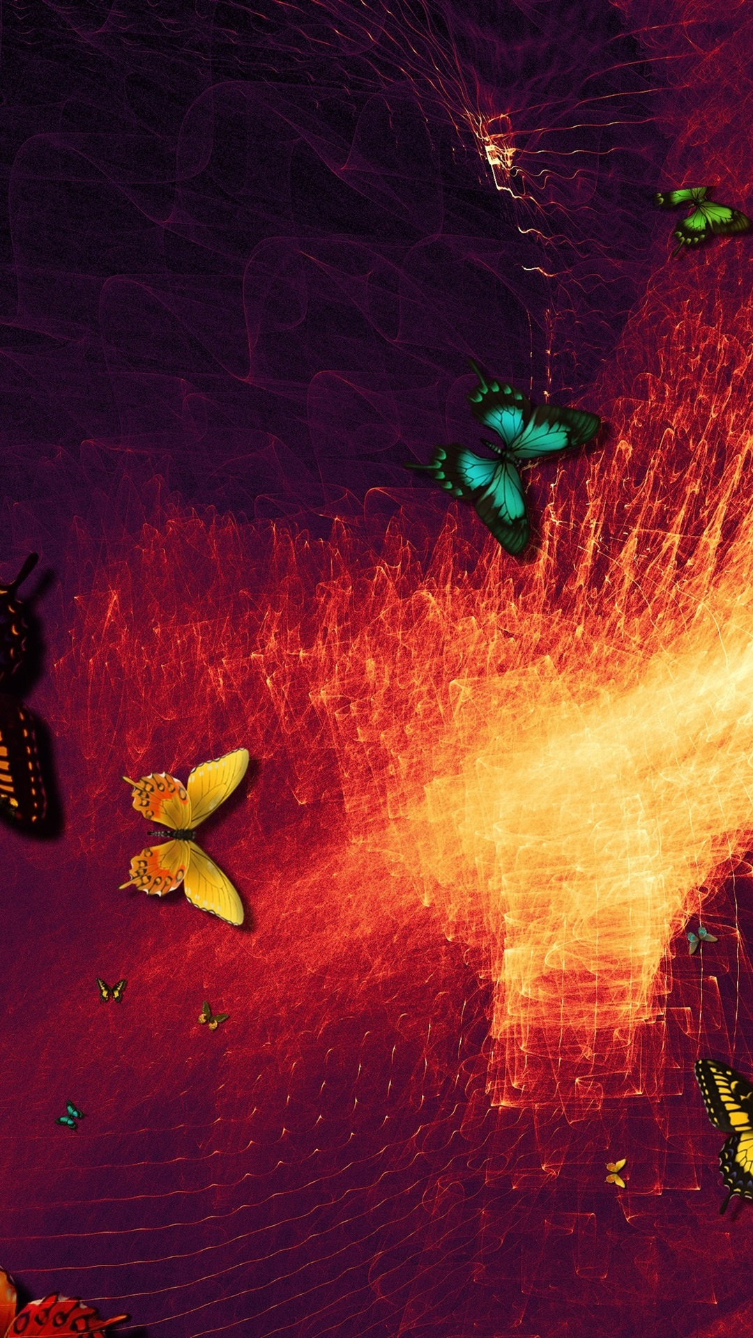 Iphone Wallpaper Butterfly, Abstract Background, Design - Абстракция Бабочка - HD Wallpaper 