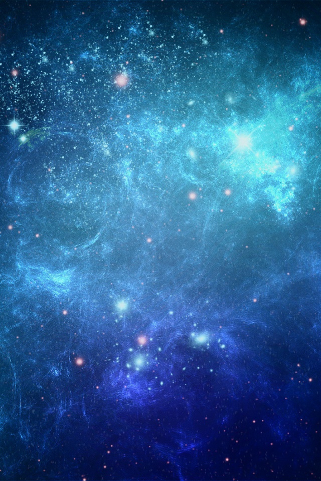Iphone X Blue Stars Wallpaper Resolution - High Resolution Galaxy Background - HD Wallpaper 