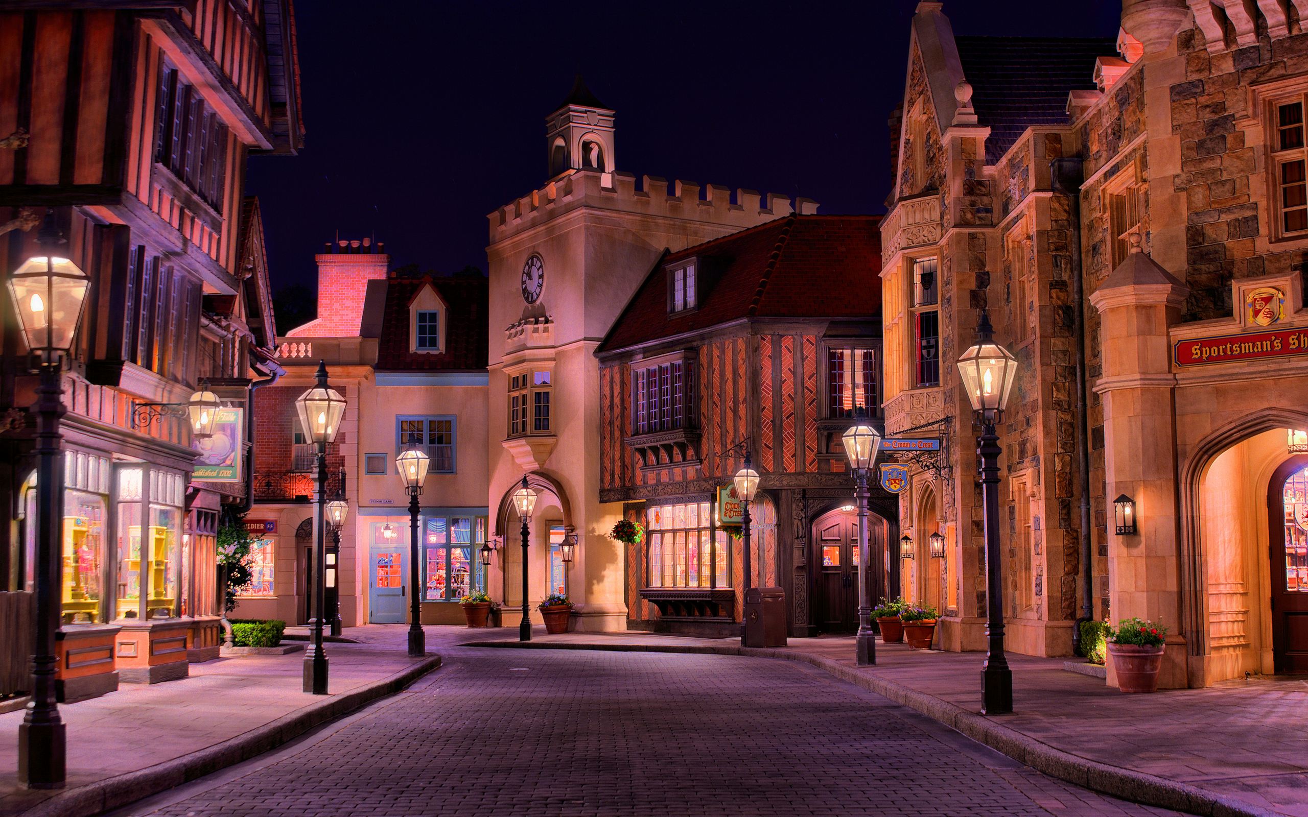 Hd Wallpapers Wallpaper Festival Of Lights - Beautiful City Road Background - HD Wallpaper 