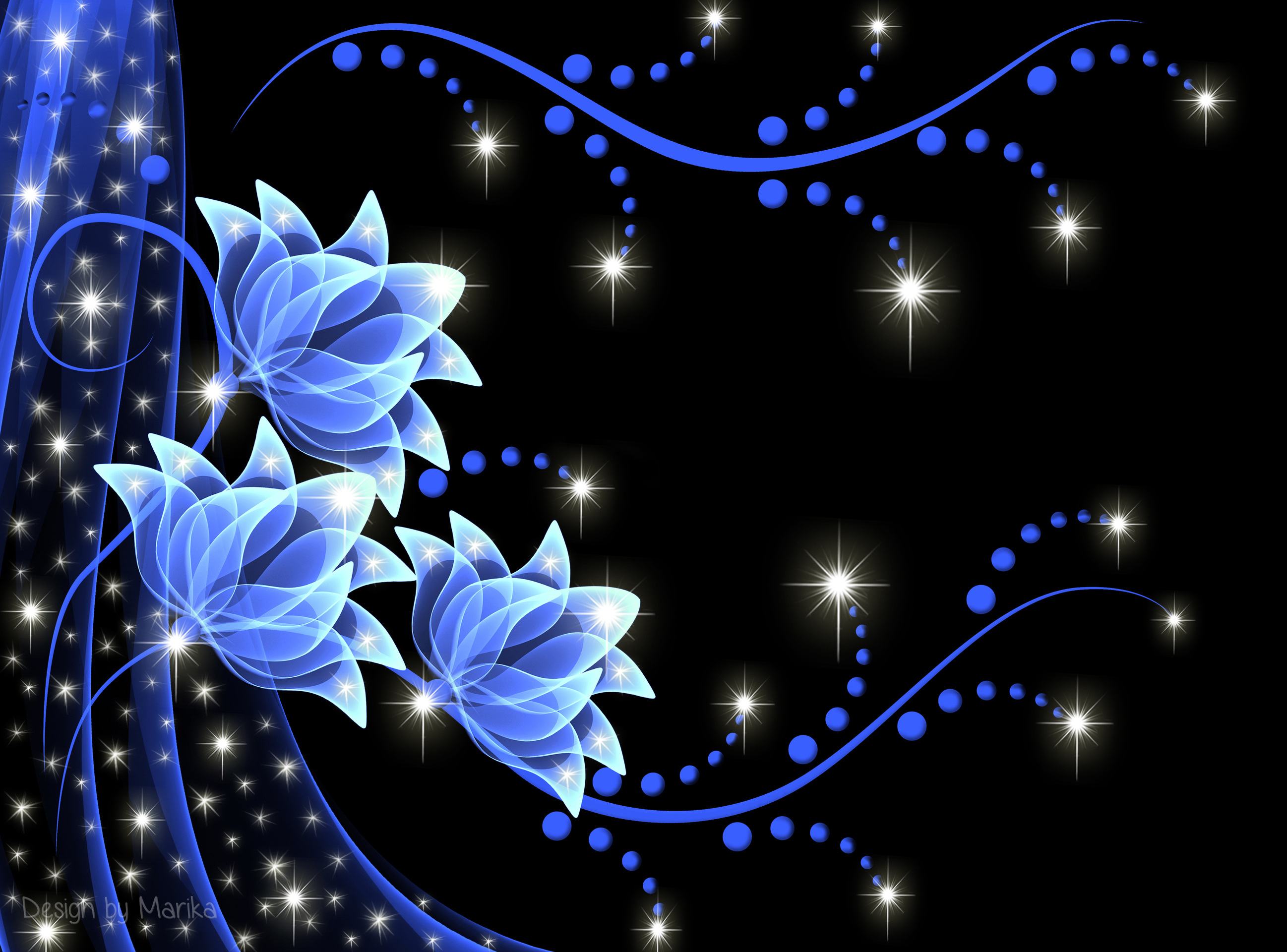 Neon Backgrounds Flowers - HD Wallpaper 