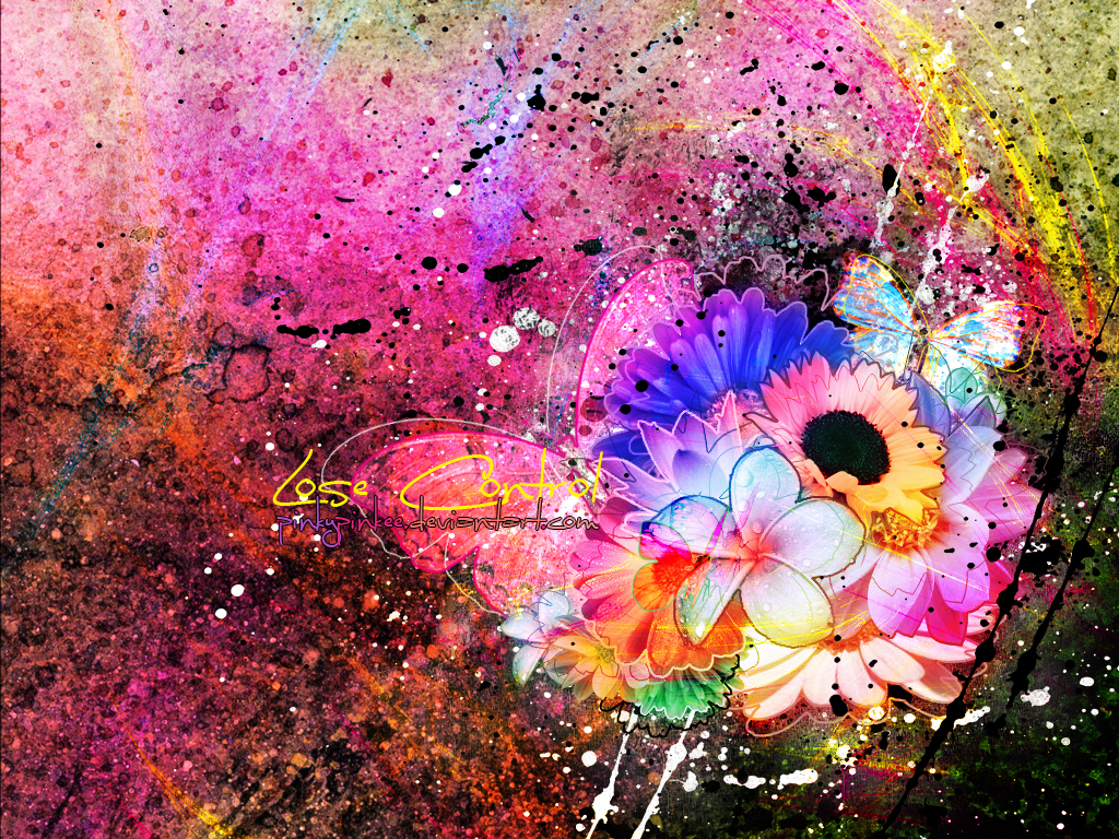 Colourful, Flower, And Happy Image - Lose Control - HD Wallpaper 