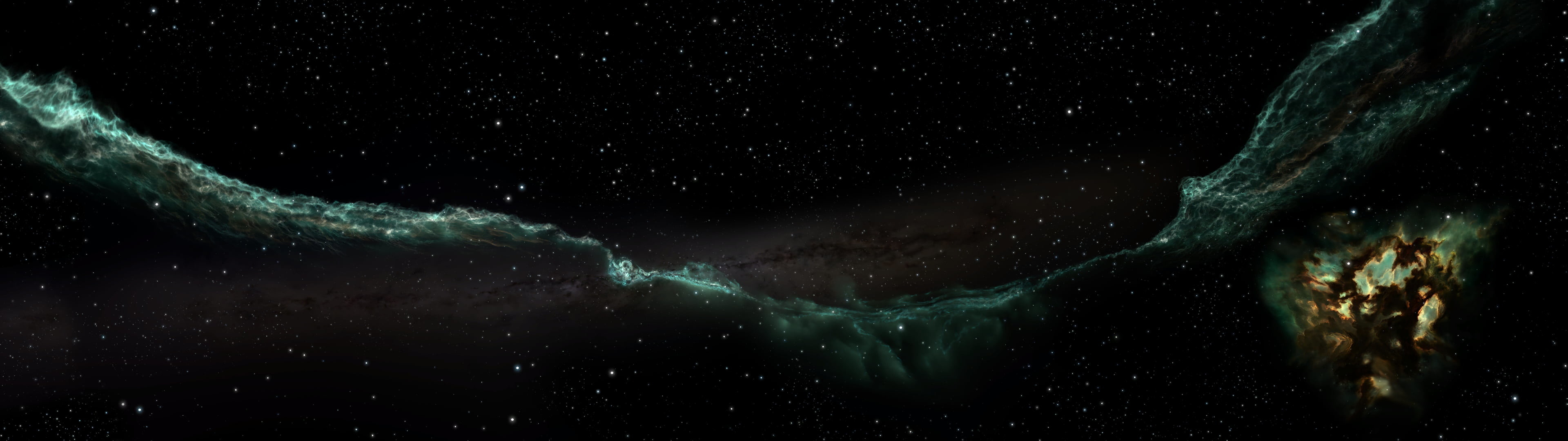 3840x1080, Galaxy, Space, Stars, Eve Online Hd Wallpaper - 3480 X 1080 Wallpaper Space - HD Wallpaper 