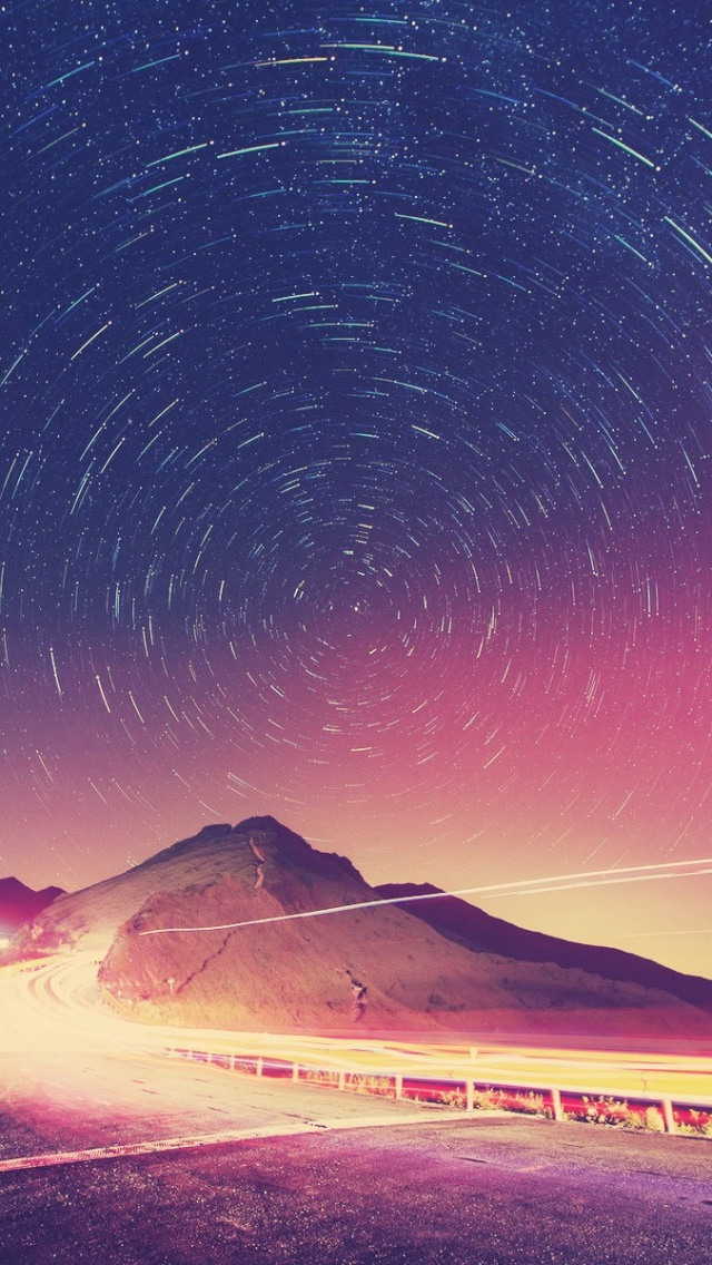 Starry Night Iphone 5 - HD Wallpaper 