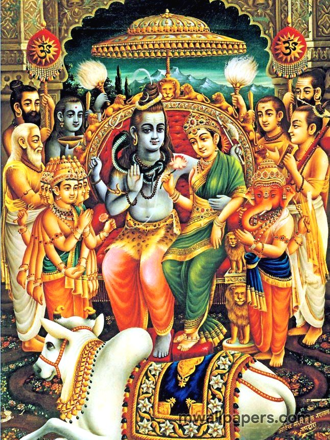 Goddess Parvati Hd Images - Full Hd Shiv Parivar - 646x861 Wallpaper -  