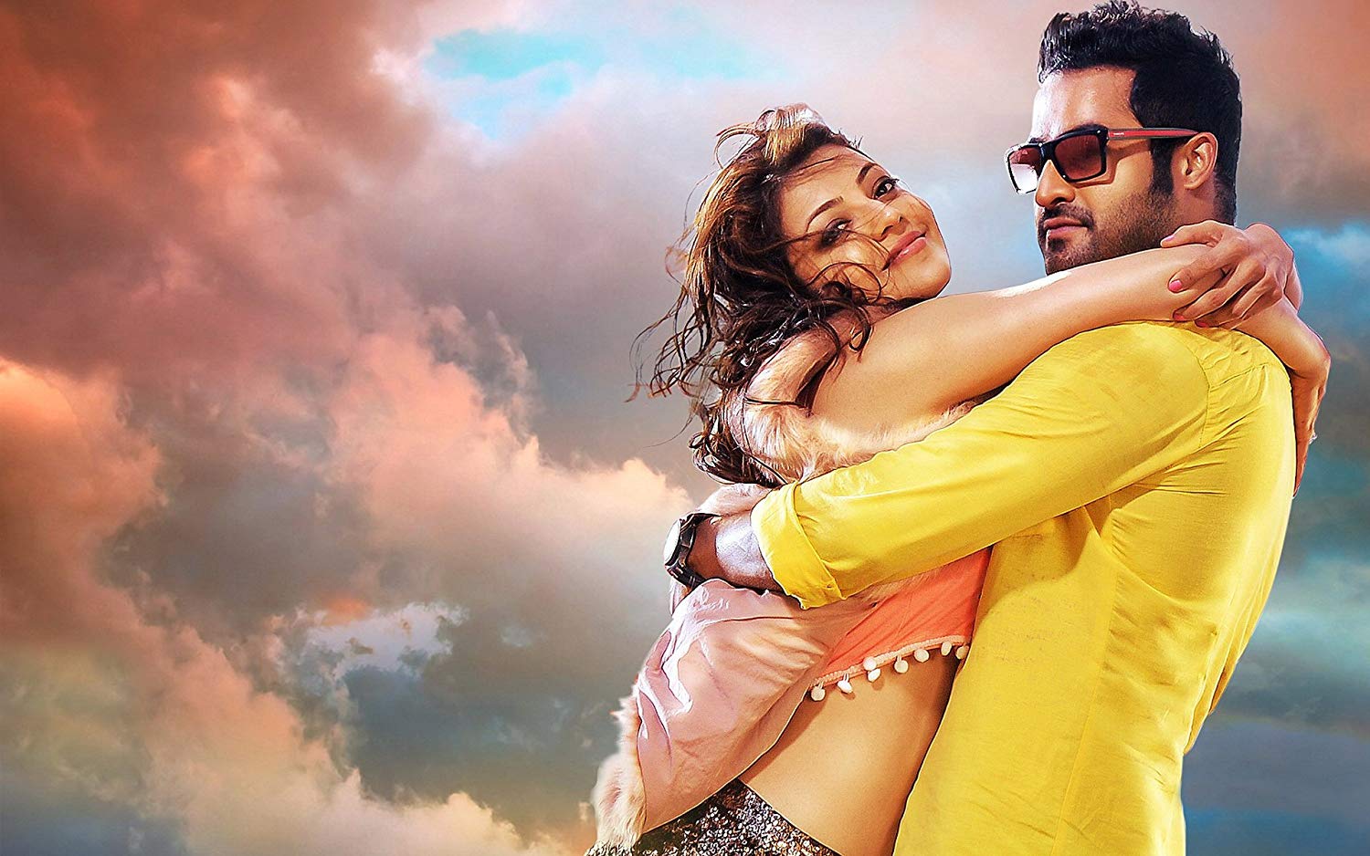 Jr Ntr Kajal Agarwal - HD Wallpaper 