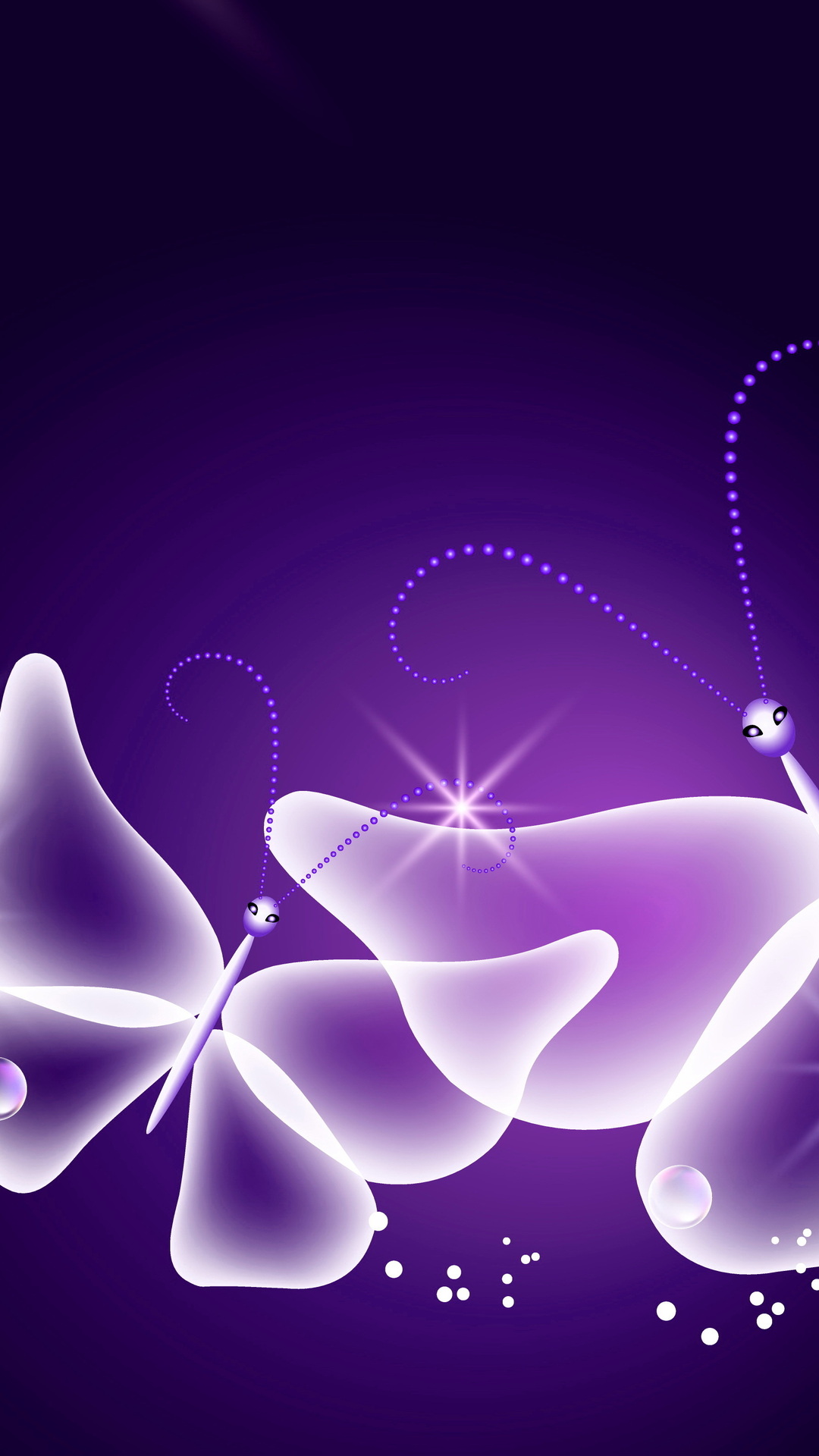 Sparkle, Neon, Butterfly, Glow, Butterflies, Abstract, - Sparkle Purple Butterfly Background - HD Wallpaper 