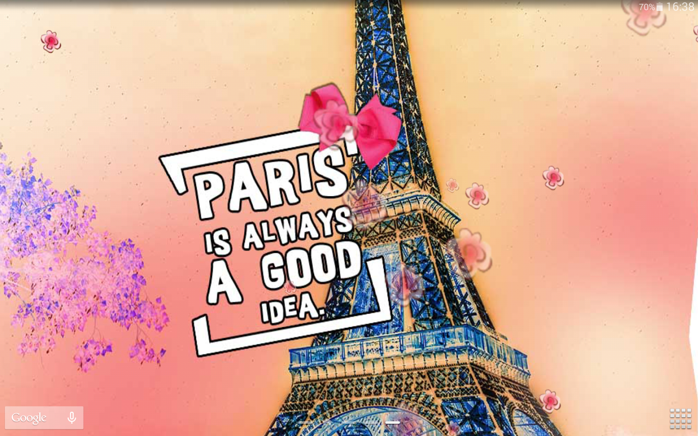 Live Wallpaper Wallpaper Paris Cute - HD Wallpaper 