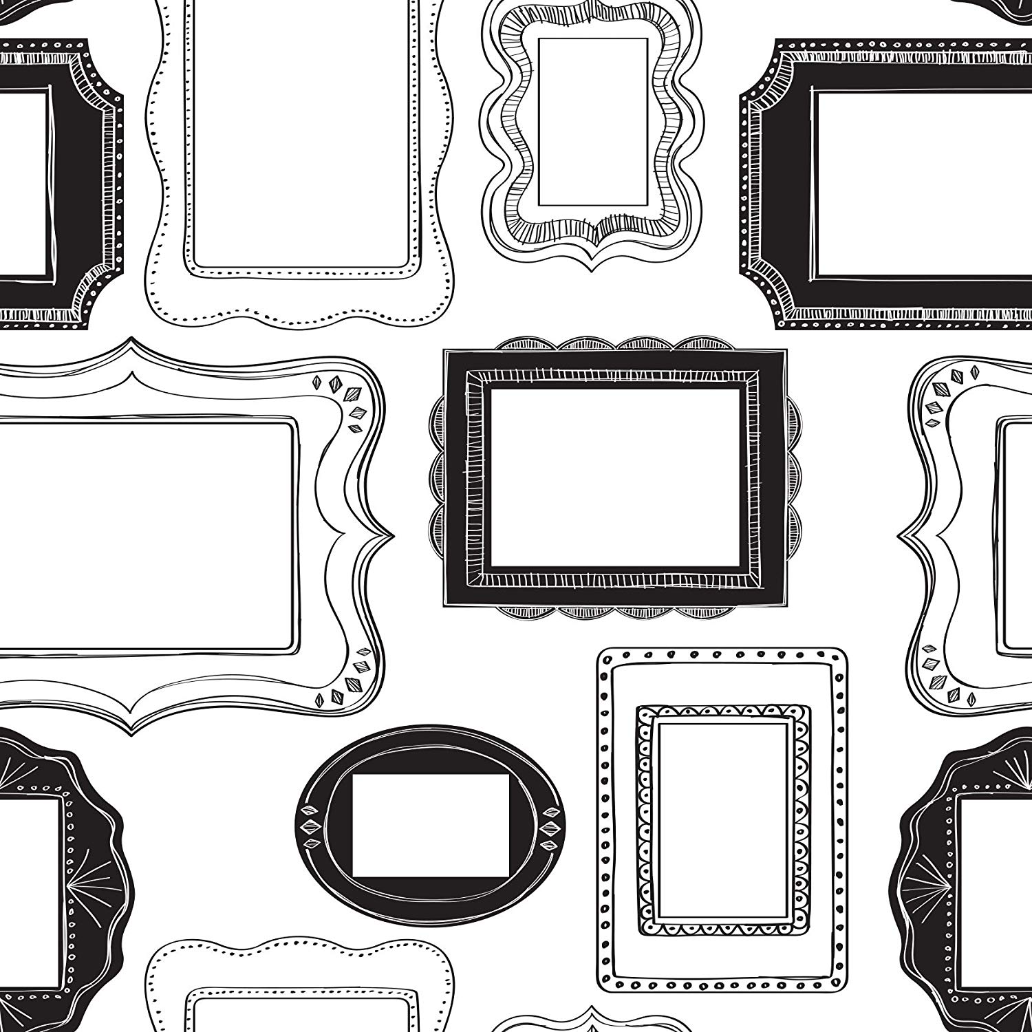Black And White Wallpaper Picture Frames - 1500x1500 Wallpaper - teahub.io