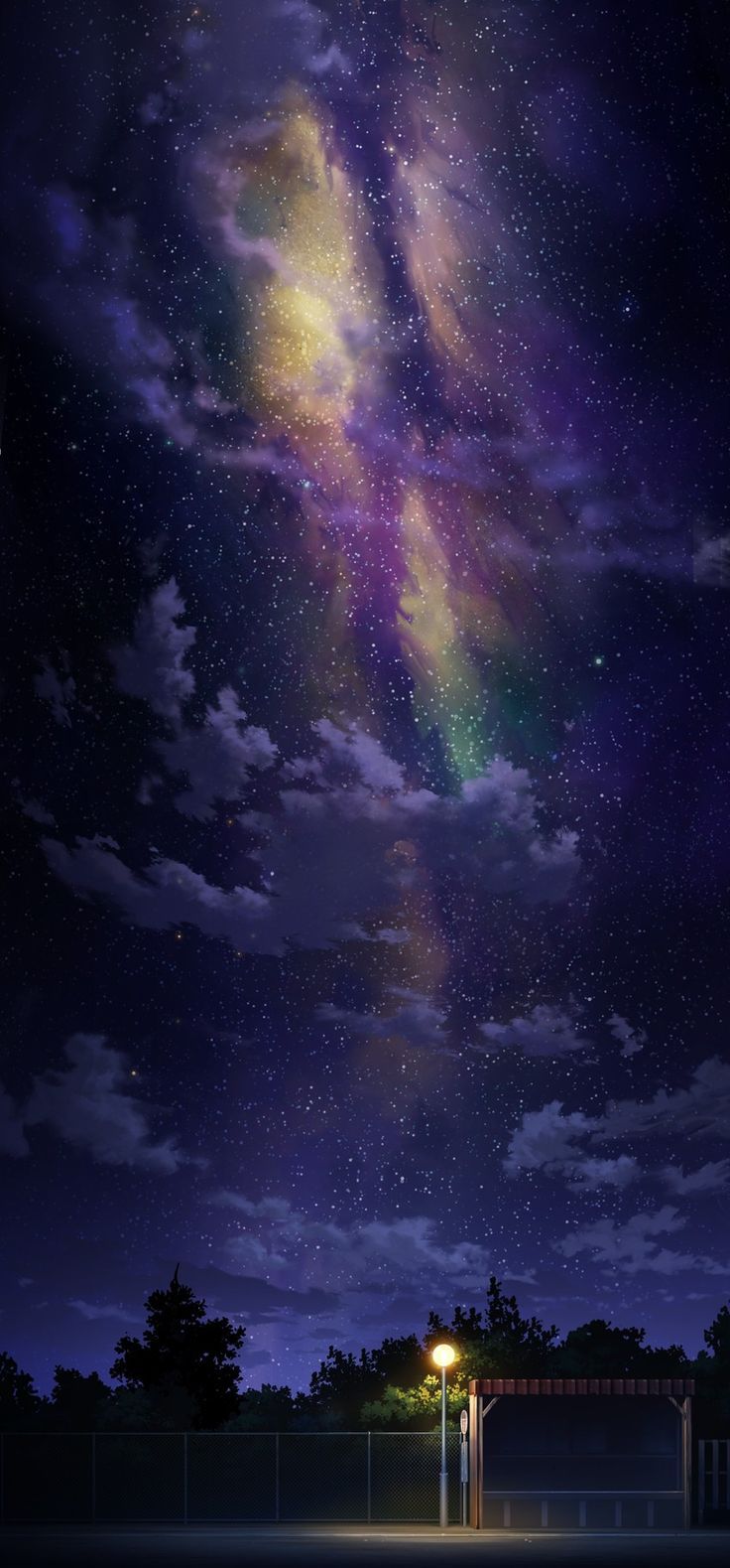 Iphone Beautiful Anime Background - HD Wallpaper 
